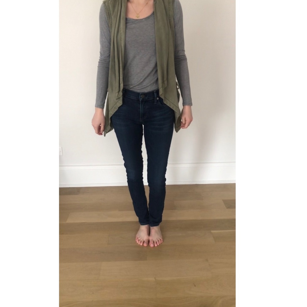Green Kenneth Cole Reaction draped vest